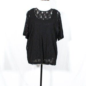 Vintage 1997 NWT Kathy Lee Gifford Plus Size Lace Blouse – Size 22/24W